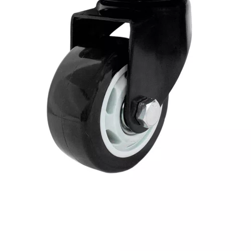 Rodízio Giratório Com Freio Black 75mm 70kg Polietileno Preto - Colson