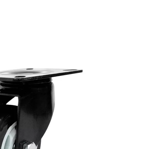 Rodízio Giratório Com Freio Black 75mm 70kg Polietileno Preto - Colson