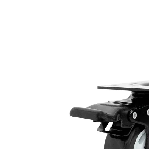 Rodízio Giratório com Freio Black 75mm 70kg Preto - Colson