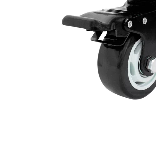 Rodízio Giratório com Freio Black 75mm 70kg Preto - Colson