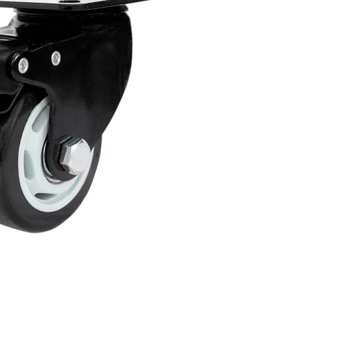 Rodízio Giratório com Freio Black 75mm 70kg Preto - Colson
