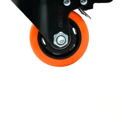 Rodízio Giratório com Freio Roda Laranja 75mm - Colson