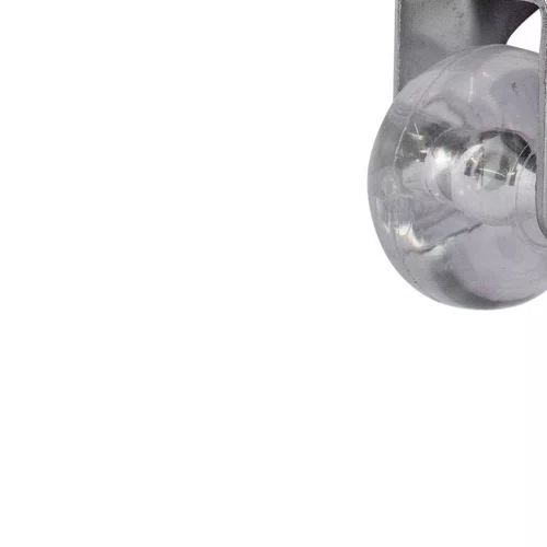 Rodízio Giratório Série Gel 35mm 30kg com Placa e Roda Transparente - Colson