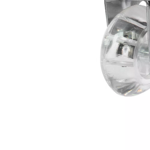 Rodízio Giratório Série Gel 50mm 40kg com Placa Roda Transparente - Colson