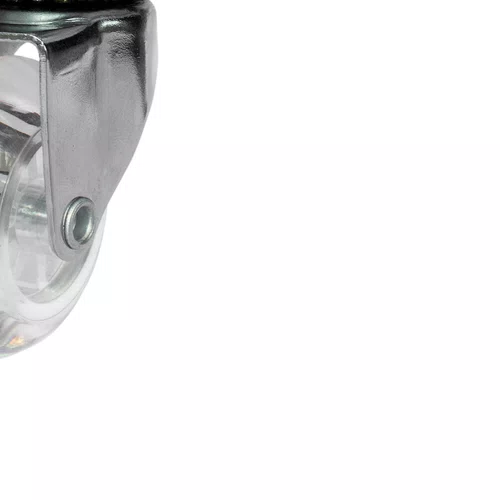 Rodízio Giratório Série Gel 50mm 40kg com Placa Roda Transparente - Colson