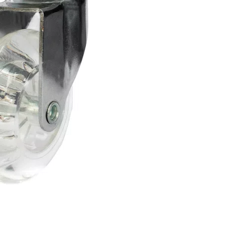Rodízio Giratório Série Gel com Placa 75mm 50kg Transparente - Colson