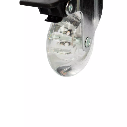 Rodízio Giratório Série Gel com Placa e Freio 75mm 50kg Transparente - Colson