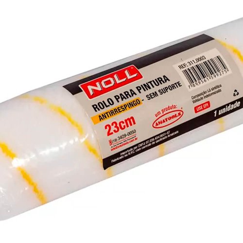Rolo para Pintura Antirrespingo 23cm Sem Suporte - Noll