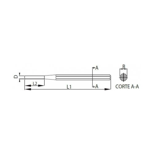 Saca Pino Paralelo 150 x 6 mm - 210105BR - Belzer
