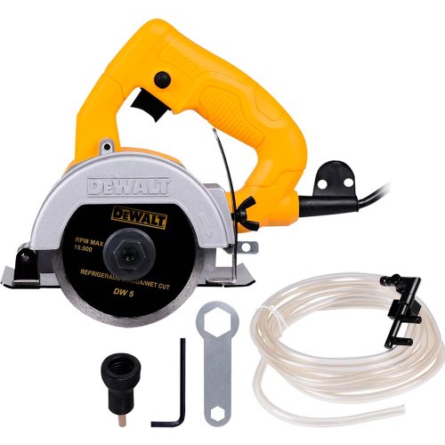 Serra Mármore 125mm DW862W 1.400W 220V Kit Refrigeração + Disco - Dewalt