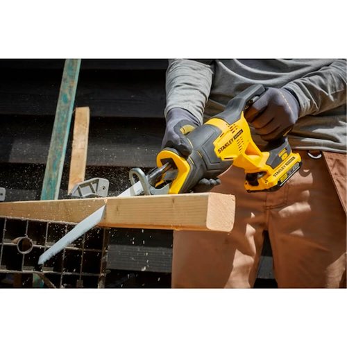 Serra Sabre à Bateria 20V 25mm com Maleta - Stanley