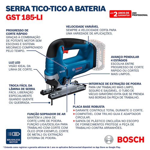 Serra Tico Tico 18V GST 185-LI - Bosch
