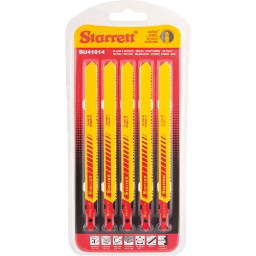 Serra Tico-Tico Bi-Metal 100mm 10-14D Cartela Com 5 peças - Starrett