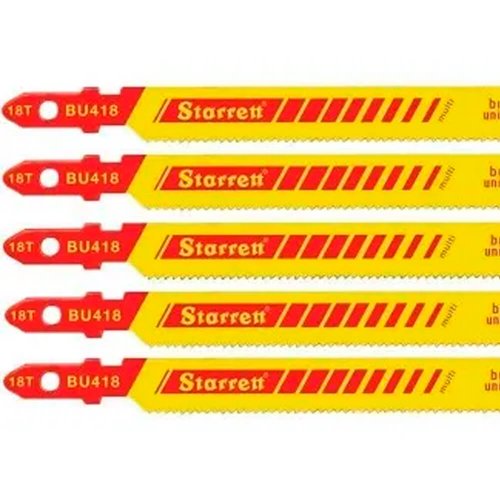 Serra Tico-Tico Bi-Metal, 100mm 18D Cartela Com 5 peças - Starrett