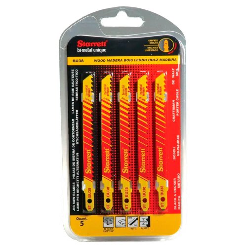 Serra Tico-Tico Bi-Metal, 65mm 6D Cartela Com 5 peças - Starrett