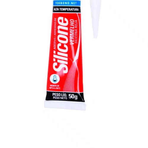 Silicone Acético Alta Temperatura Vermelho 50g - TekBond