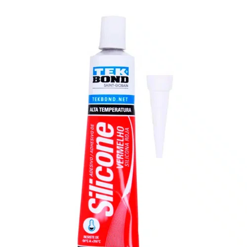 Silicone Acético Alta Temperatura Vermelho 50g - TekBond