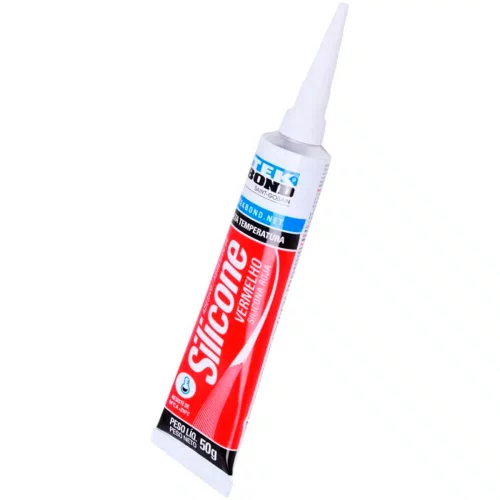 Silicone Acético Alta Temperatura Vermelho 50g - TekBond