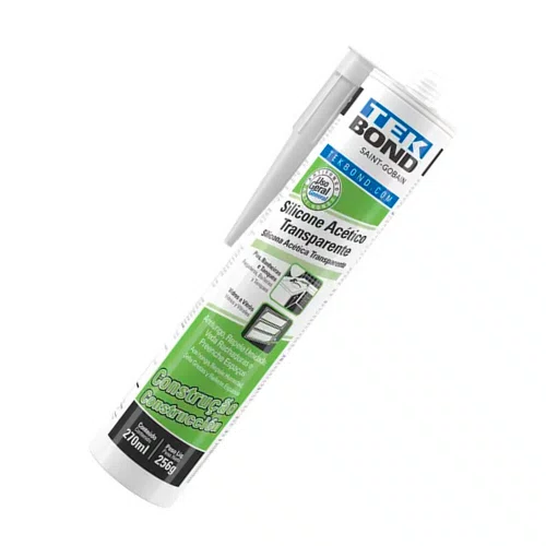 Silicone Acético Construção Transparente 256G/270ML - TekBond