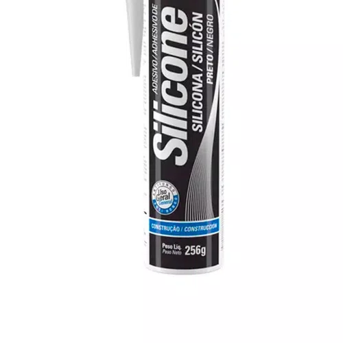 Silicone Acético Geral Preto 256g - TekBond