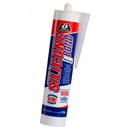 Silicone Bond Acético Incolor - Garin