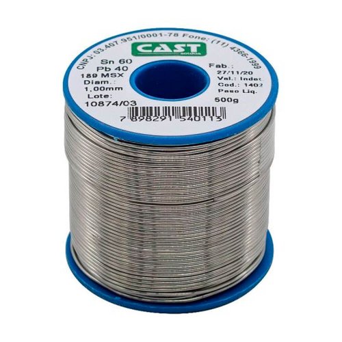 Solda Cast 1MM Azul 60X40 189MSX 10 Carretel 500g - Cast Soldas