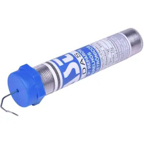 Solda em Fio 1mm Azul 63x37 Tubete 22g - Cast Soldas