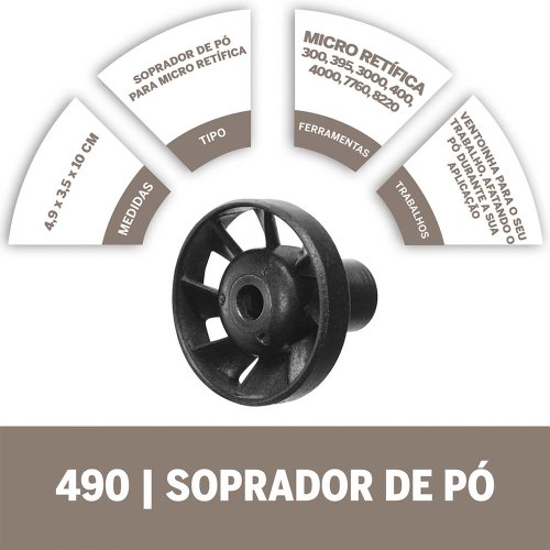 Soprador de Pó para Mandril REF 490 - Dremel