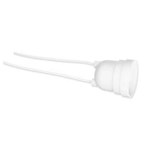 Soquete Branco com Rabicho 2P + T 20A 250V - Pluzie