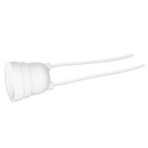 Soquete Branco com Rabicho 2P + T 20A 250V - Pluzie