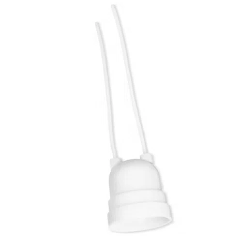 Soquete Branco com Rabicho 2P + T 20A 250V - Pluzie