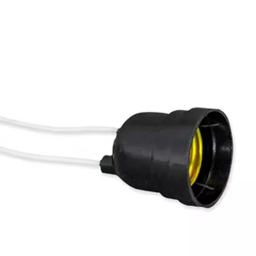 Soquete com Rabicho Preto 20A 250V - Pluzie