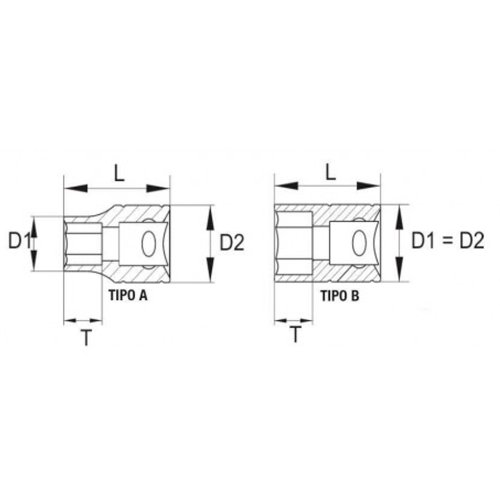 Soquete Estriado 3/8" x 13/16" - Belzer