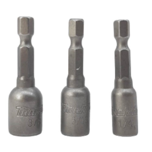 Soquete Magnético (3 Peças) 1/4" - 5/16" - 3/8" - B-38847 - Makita