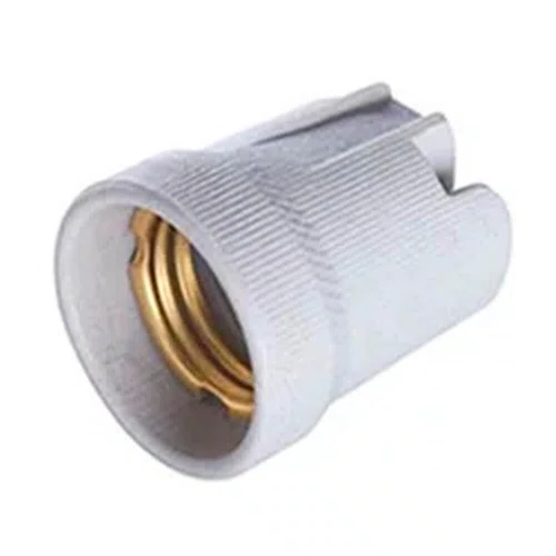 Soquete Receptáculo de Porcelana com Borne com Embalagem B519 - Pluzie