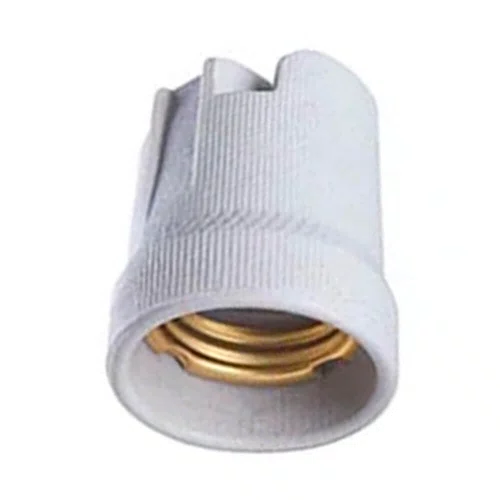 Soquete Receptáculo de Porcelana com Borne com Embalagem B519 - Pluzie