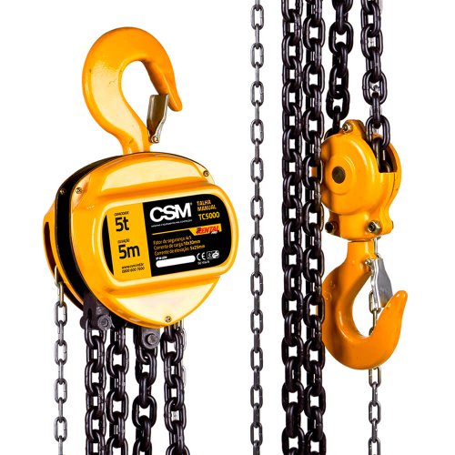 Talha Manual de Corrente TC5000 5000kg 5M - CSM