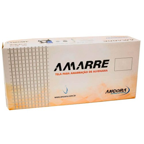 Tela Para Amarração de Alvenaria 1,2MM X 120MM X 500MM Caixa Com 100 - Âncora