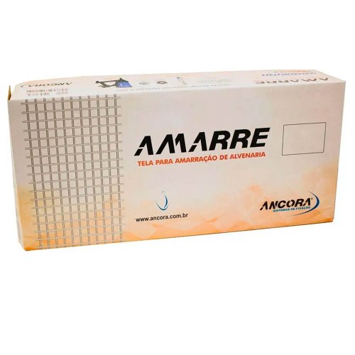 Tela Para Amarração de Alvenaria 1,2MM X 75MM X 500MM Caixa Com 150 - Âncora