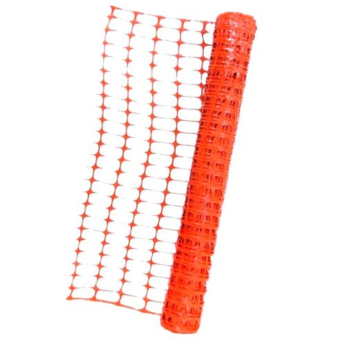 Tela Tapume Plástica para Sinalização de Obras 50 x 1,20m Rolo - Telas