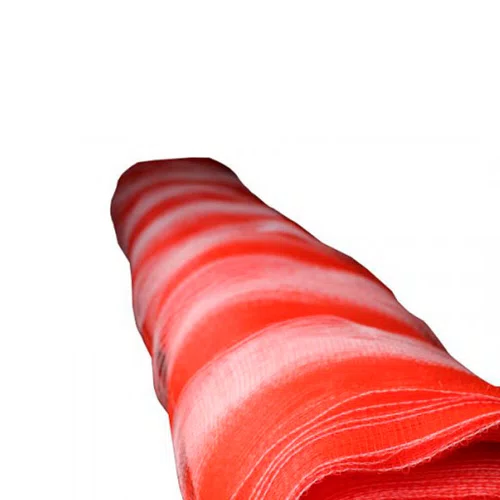 Tela Plástica para Sinalização Tapume Laranja e Branca 50 x 1.20M - Telas