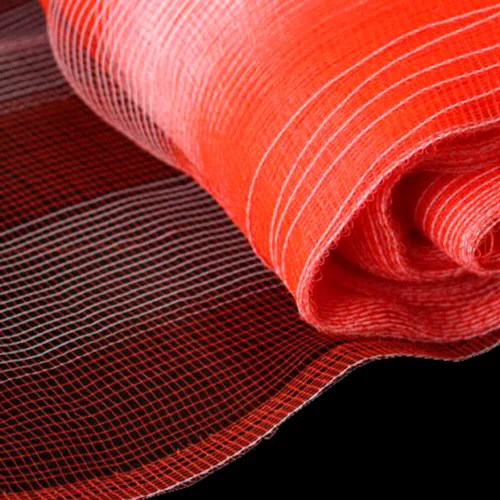 Tela Plástica para Sinalização Tapume Laranja e Branca 50 x 1.20M - Telas