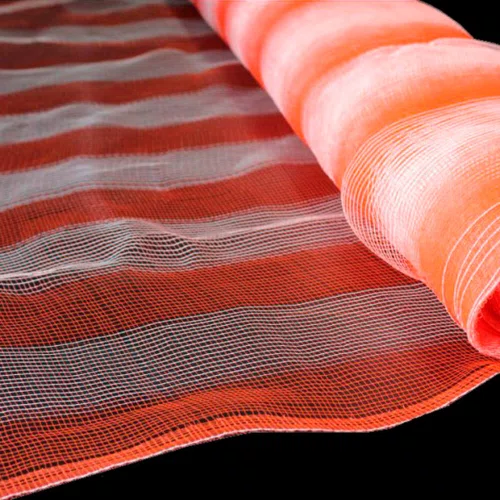 Tela Plástica para Sinalização Tapume Laranja e Branca 50 x 1.20M - Telas