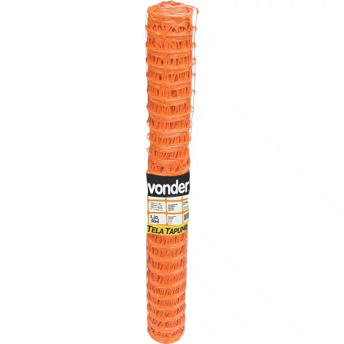 Tela Tapume Laranja 1,20m x 50m - Vonder