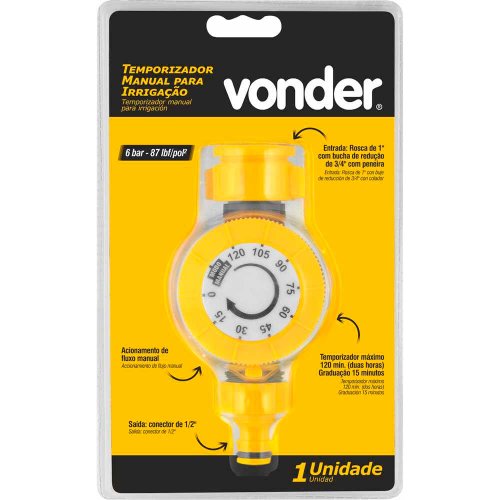 Temporizador Manual para Irrigação - Vonder