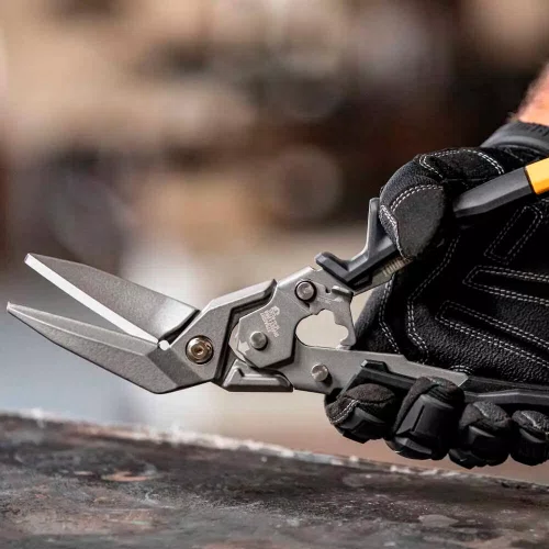 Tesoura de Chapa Aviação Corte Largo e Reto - Toughbuilt