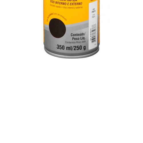 Tinta em Spray Metálico Preto 350ml/250g - Vonder