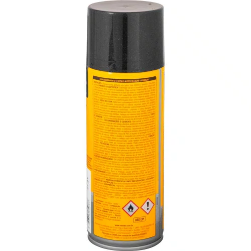 Tinta em Spray Metálico Preto 350ml/250g - Vonder