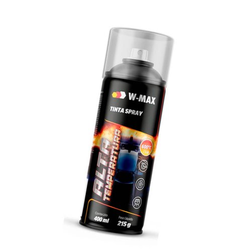 Tinta Spray Acrílica W-Max Branco 400ML/215G - W-Max