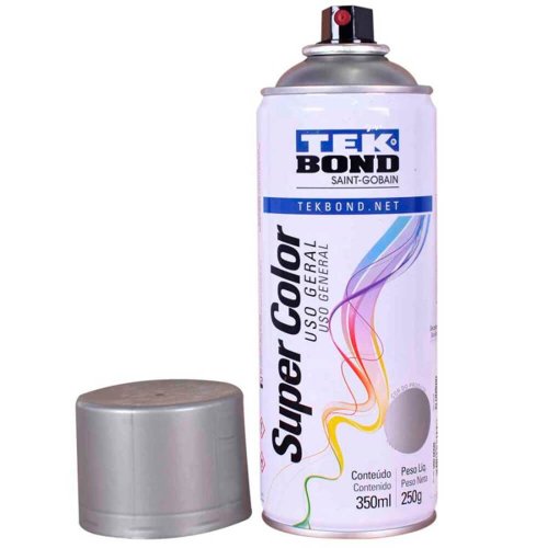 Tinta Spray Alumínio Uso Geral 350ml/250g - Tekbond